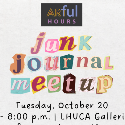 Artful Hours: October Junk Journal Meetup - logo